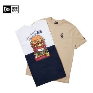 2494 - HÀNG CHÍNH HÃNG - ÁO THUN NEW ERA - YANKEES WHITE SOX BURGER LIFE OAT MILK (WHITE) - CODE: 13527271