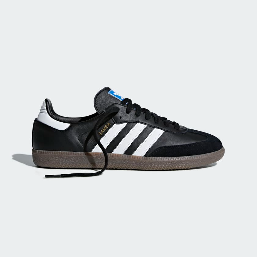 2144 - HÀNG CHÍNH HÃNG - GIÀY ADIDAS SAMBA OG CORE BLACK / CLOUD WHITE / GUM - CODE: B75807