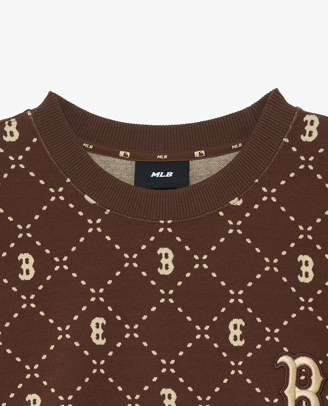 1648 - HÀNG CHÍNH HÃNG - ÁO SWEATER MLB DIA MONOGRAM BOSTON