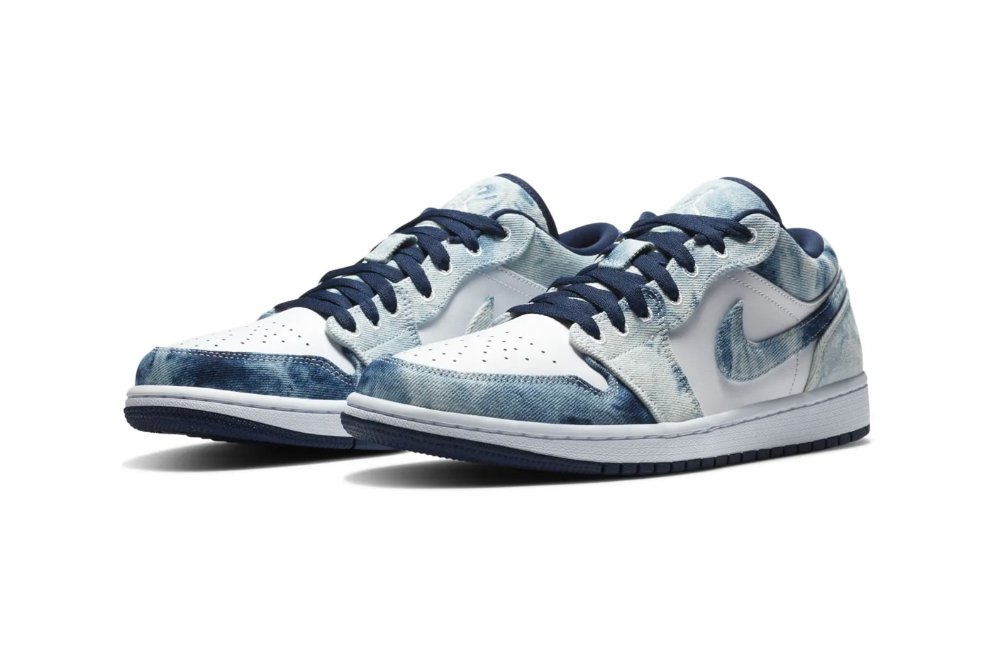 2146 - HÀNG CHÍNH HÃNG - GIÀY NIKE AIR JORDAN 1 LOW - WASHED DENIM - CODE: CZ8455 - 100