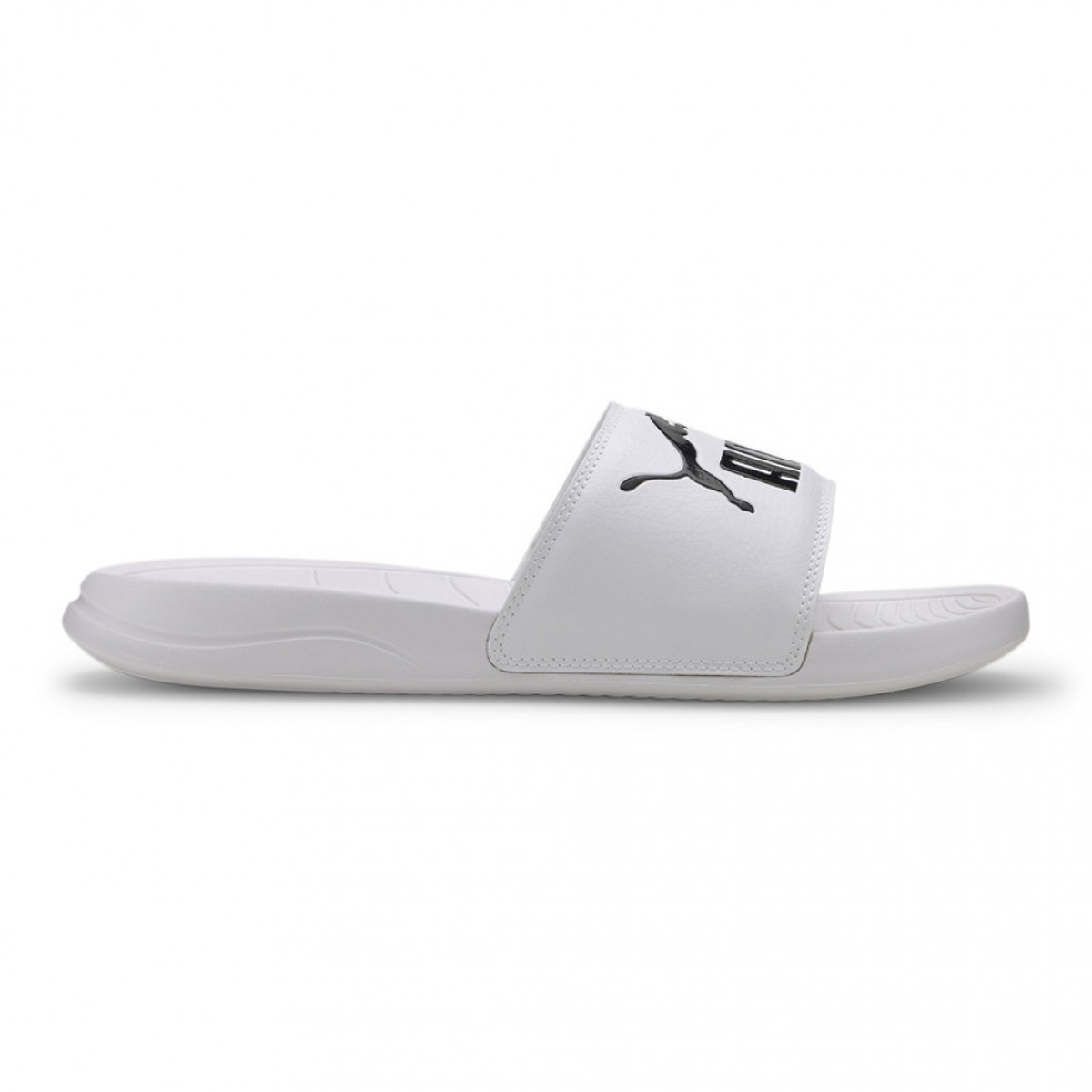 1466 - HÀNG CHÍNH HÃNG - DÉP PUMA POPCAT - *WHITE/ BLACK LOGO* - CODE: 372279_02