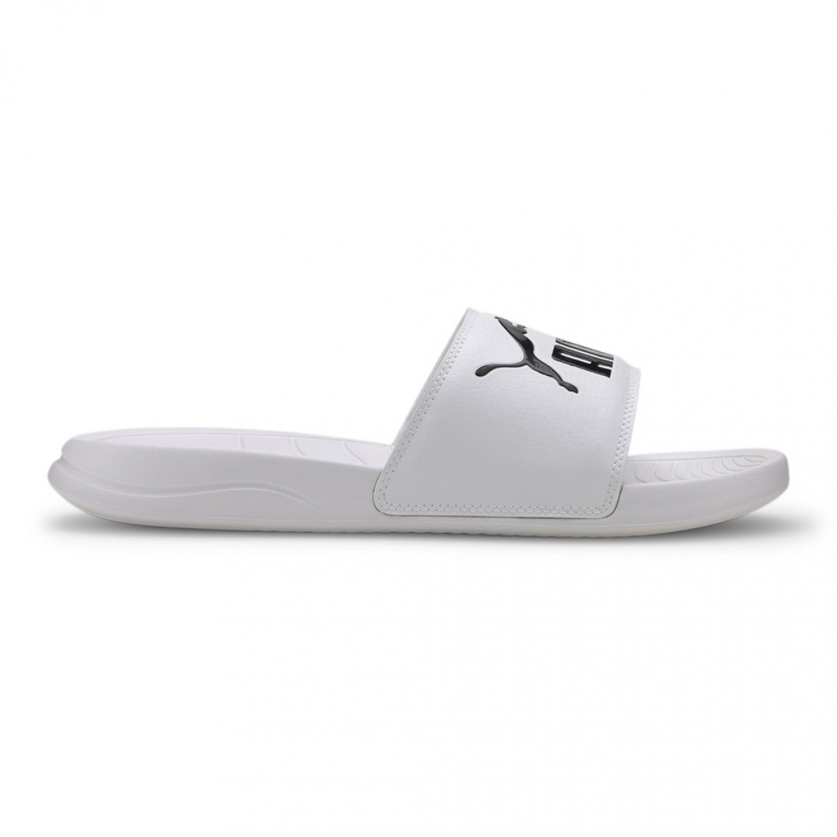  1466 - HÀNG CHÍNH HÃNG - DÉP PUMA POPCAT - *WHITE/ BLACK LOGO* - CODE:  372279_02 