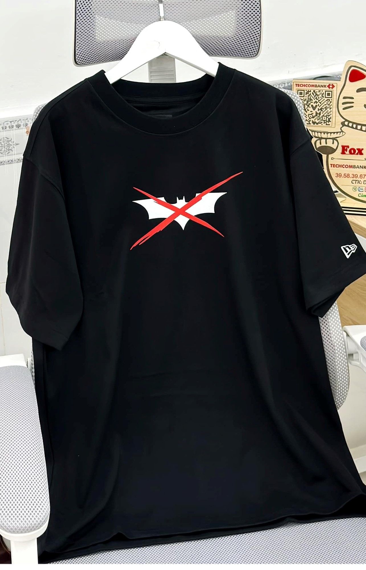 0877 - HÀNG CHÍNH HÃNG - ÁO THUN NEW ERA - BATMAN - ĐEN * BLACK* - CODE: