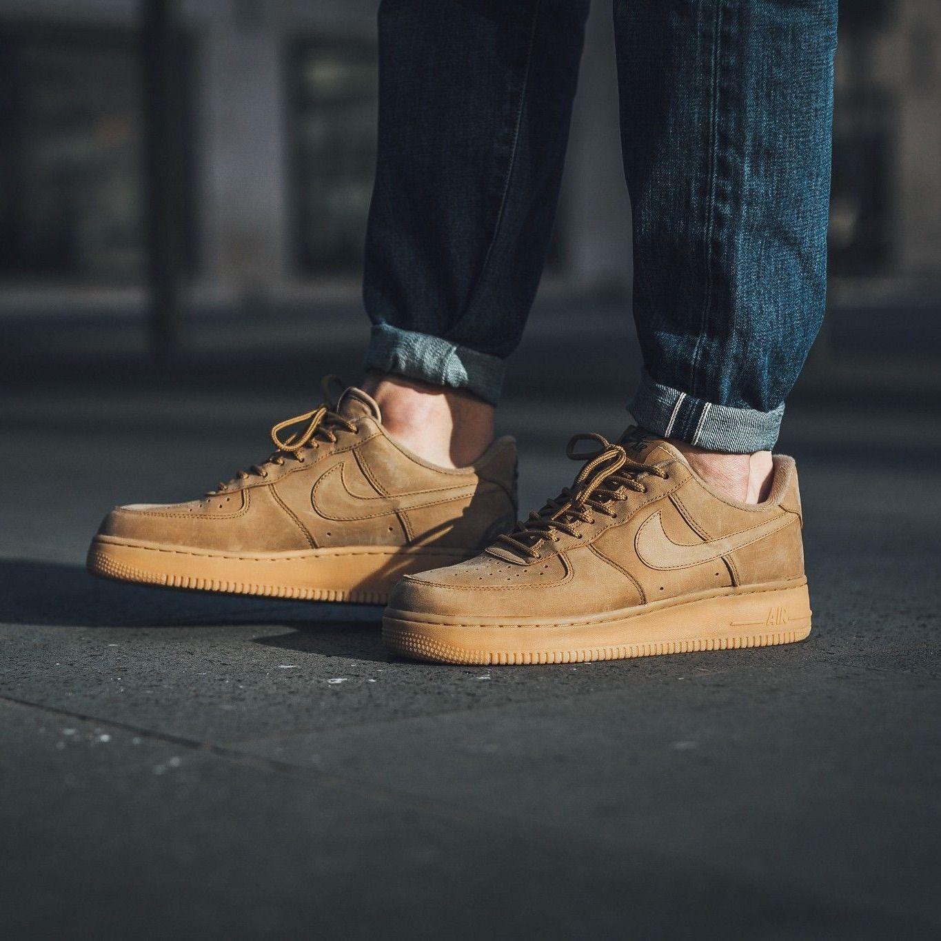 1988 - HÀNG CHÍNH HÃNG - GIÀY NIKE AIR FORCE 1'07 WB - *WHEAT* - CODE: CJ9179-200