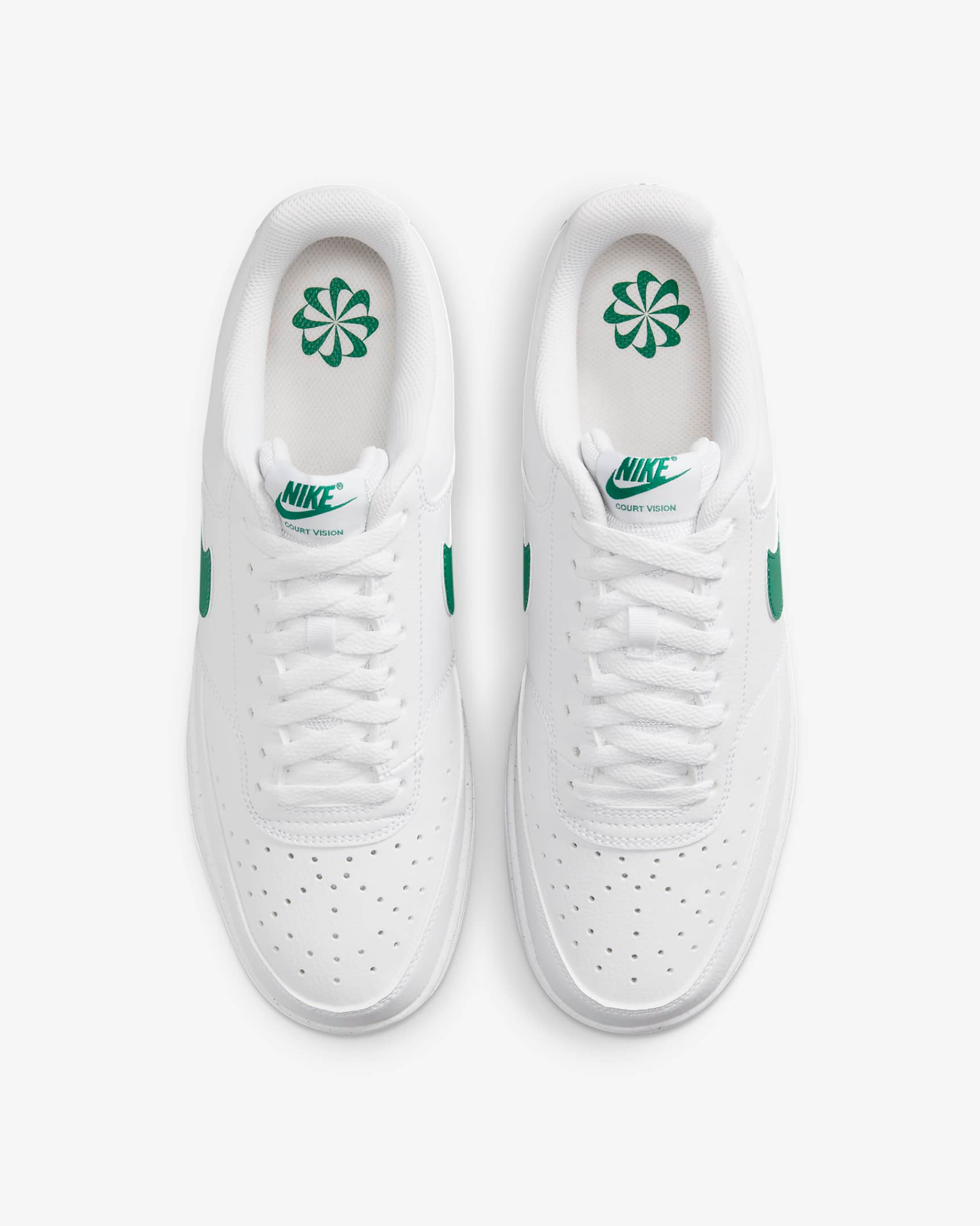  2154 - HÀNG CHÍNH HÃNG - GIÀY NIKE COURT VISION LOW NEXT NATURE - WHITE GREEN - CODE: DH2987 - 111 