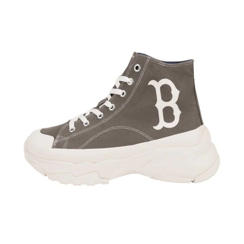 0897 - HÀNG CHÍNH HÃNG - GIÀY MLB CHUNKY HIGH - CỔ CAO (MÀU BE ) - *GREY/BEIGE* - CODE: 32SHU1111-43M