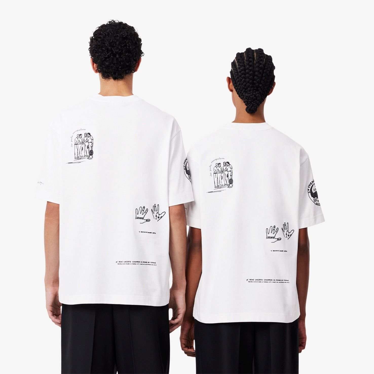 2704 - HÀNG CHÍNH HÃNG - ÁO THUN LACOSTE - LOGO THÊU - TRẮNG - CODE: TH1432 10 001