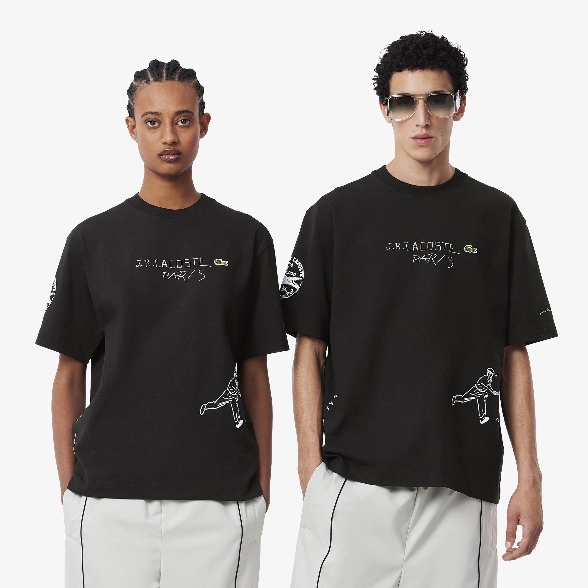2705 - HÀNG CHÍNH HÃNG - ÁO THUN LACOSTE - LOGO THÊU - ĐEN - CODE: TH1432 10 031