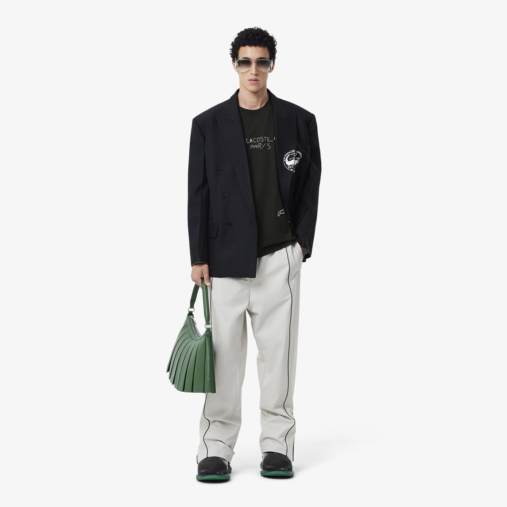 2705 - HÀNG CHÍNH HÃNG - ÁO THUN LACOSTE - LOGO THÊU - ĐEN - CODE: TH1432 10 031
