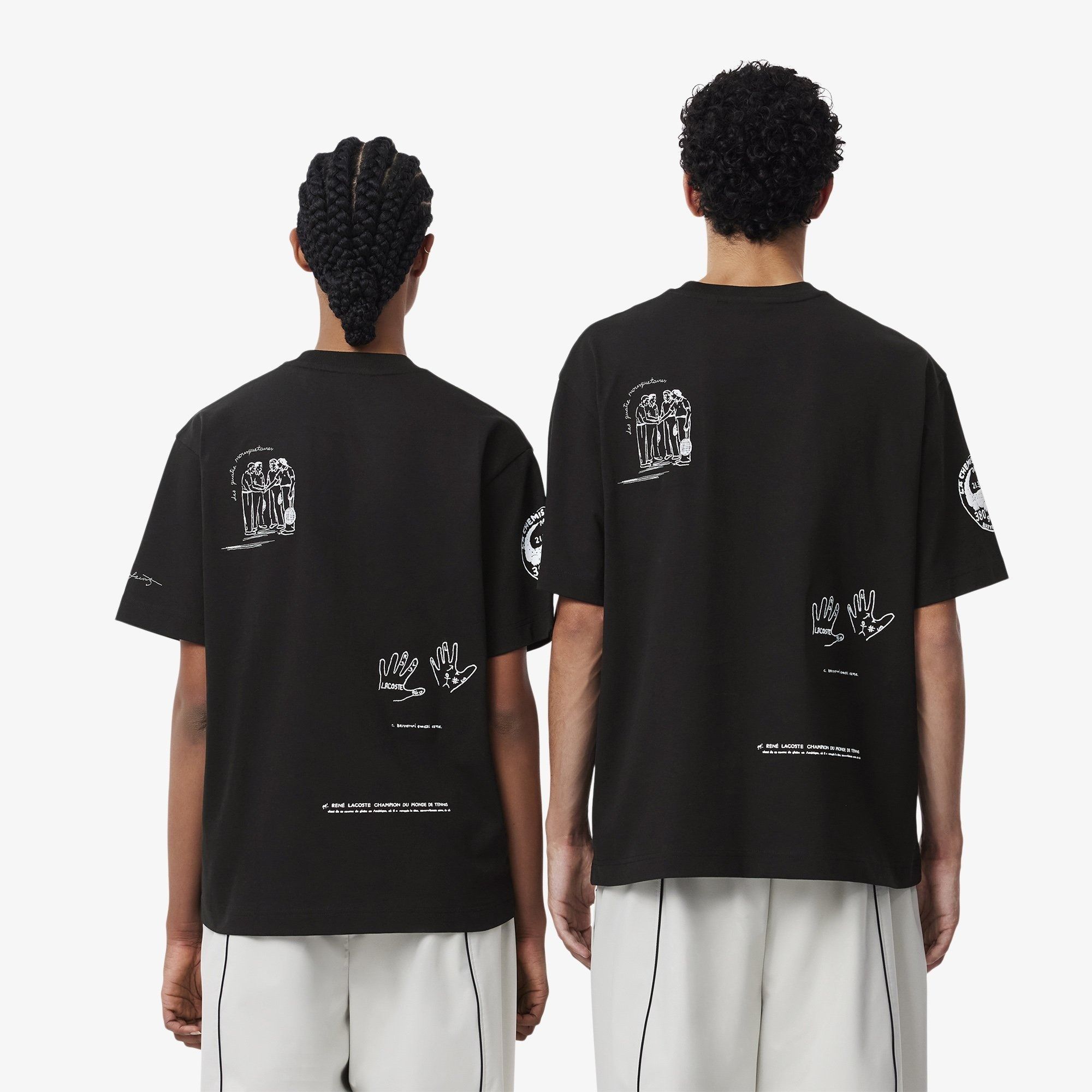 2705 - HÀNG CHÍNH HÃNG - ÁO THUN LACOSTE - LOGO THÊU - ĐEN - CODE: TH1432 10 031