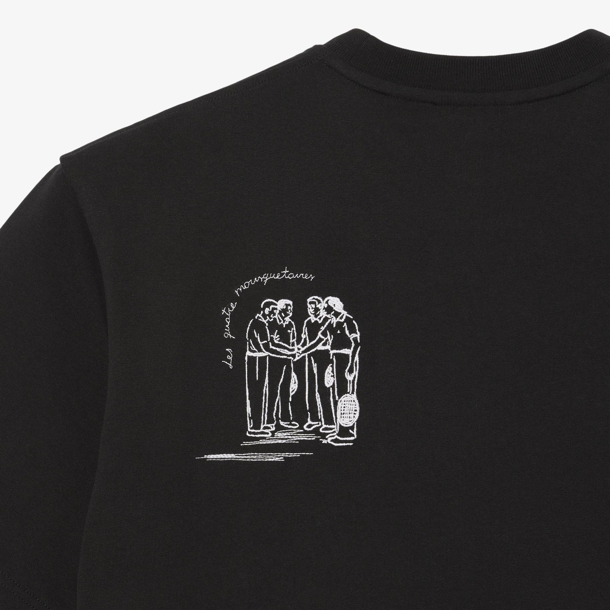 2705 - HÀNG CHÍNH HÃNG - ÁO THUN LACOSTE - LOGO THÊU - ĐEN - CODE: TH1432 10 031