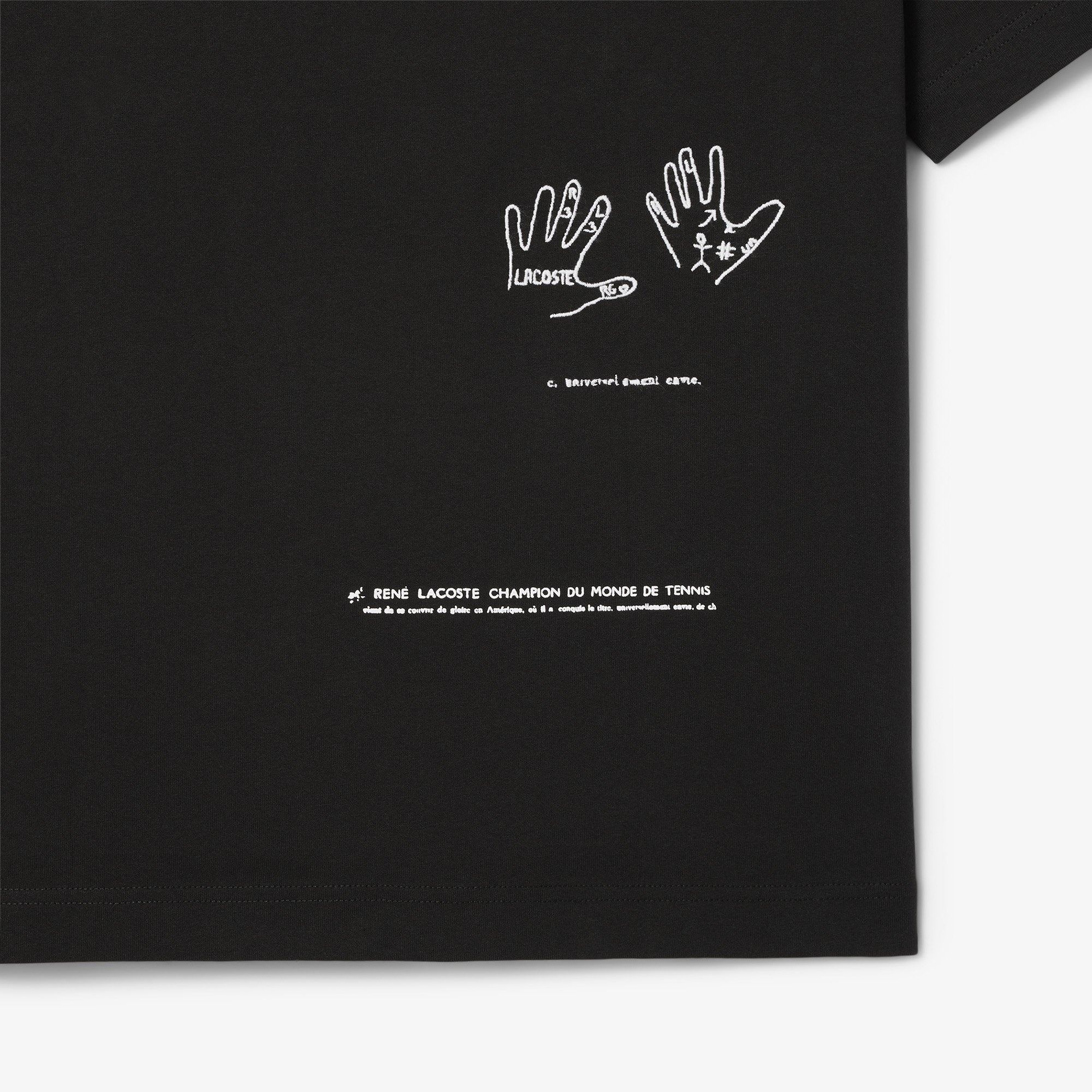 2705 - HÀNG CHÍNH HÃNG - ÁO THUN LACOSTE - LOGO THÊU - ĐEN - CODE: TH1432 10 031