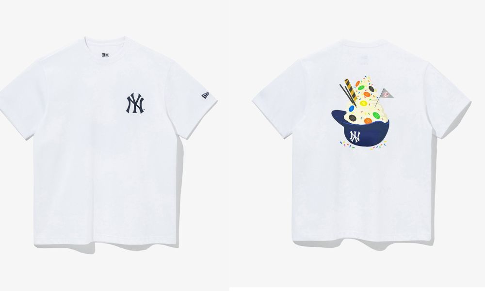 0869- HÀNG CHÍNH HÃNG - ÁO THUN NEW ERA - NY LOGO LY KEM TRẮNG * WHITE * - CODE: 13086606