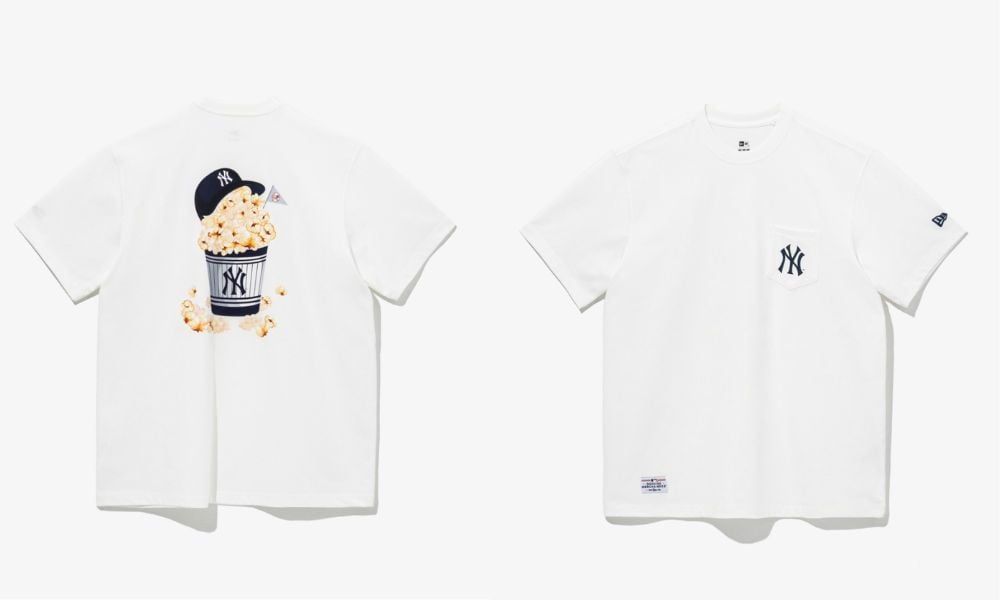 0958 - HÀNG CHÍNH HÃNG - ÁO THUN NEW ERA - NY BẮP RANG - TRẮNG - CODE : 13697649