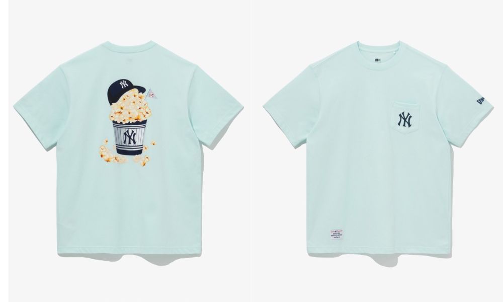 1022 - HÀNG CHÍNH HÃNG - ÁO THUN NEW ERA - NY BẮP RANG - MINT - CODE: 13697651