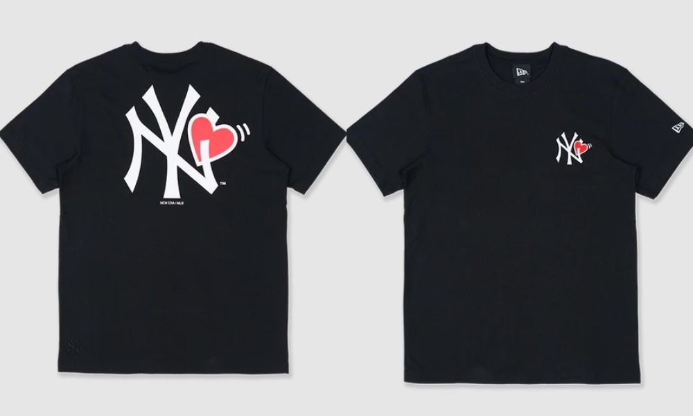 1027 - HÀNG CHÍNH HÃNG - ÁO THUN NEW ERA - NY LOGO TIM - ĐEN - CODE: 13527219