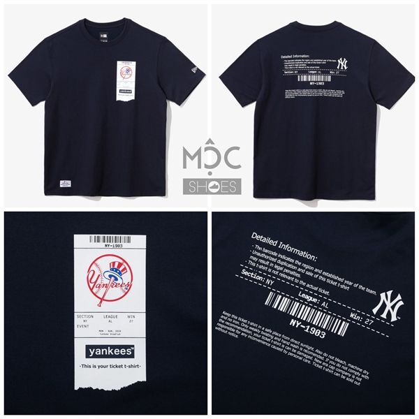 0649 - HÀNG CHÍNH HÃNG - ÁO THUN NEW ERA - TICKET STADIUM XANH - *NAVY* - Code: 12544704