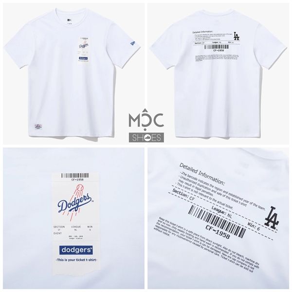 0651 - HÀNG CHÍNH HÃNG - ÁO THUN NEW ERA - TICKET STADIUM TRẮNG - *WHITE* - Code: 12544705
