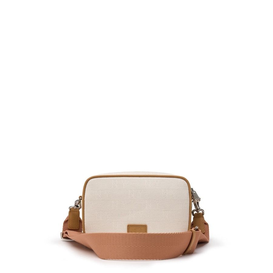 1992 - HÀNG CHÍNH HÃNG - Túi MLB Korea Monogram Jacquard Mini Cross Bag New York Yankees Cream - CODE: 3ACRS014N-50CRD