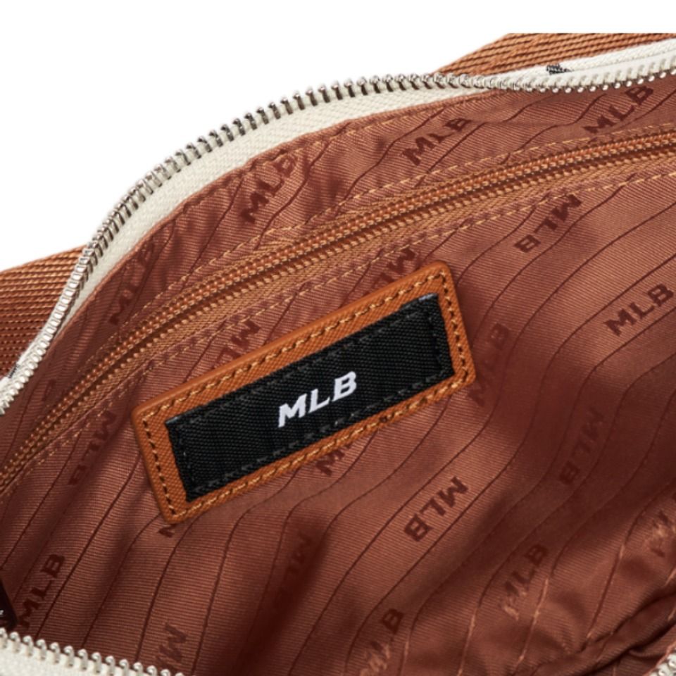 1244- HÀNG CHÍNH HÃNG - Túi MLB Monogram Jacquard Hobo Bag New York Yankees 3ABQL023N-50CRS
