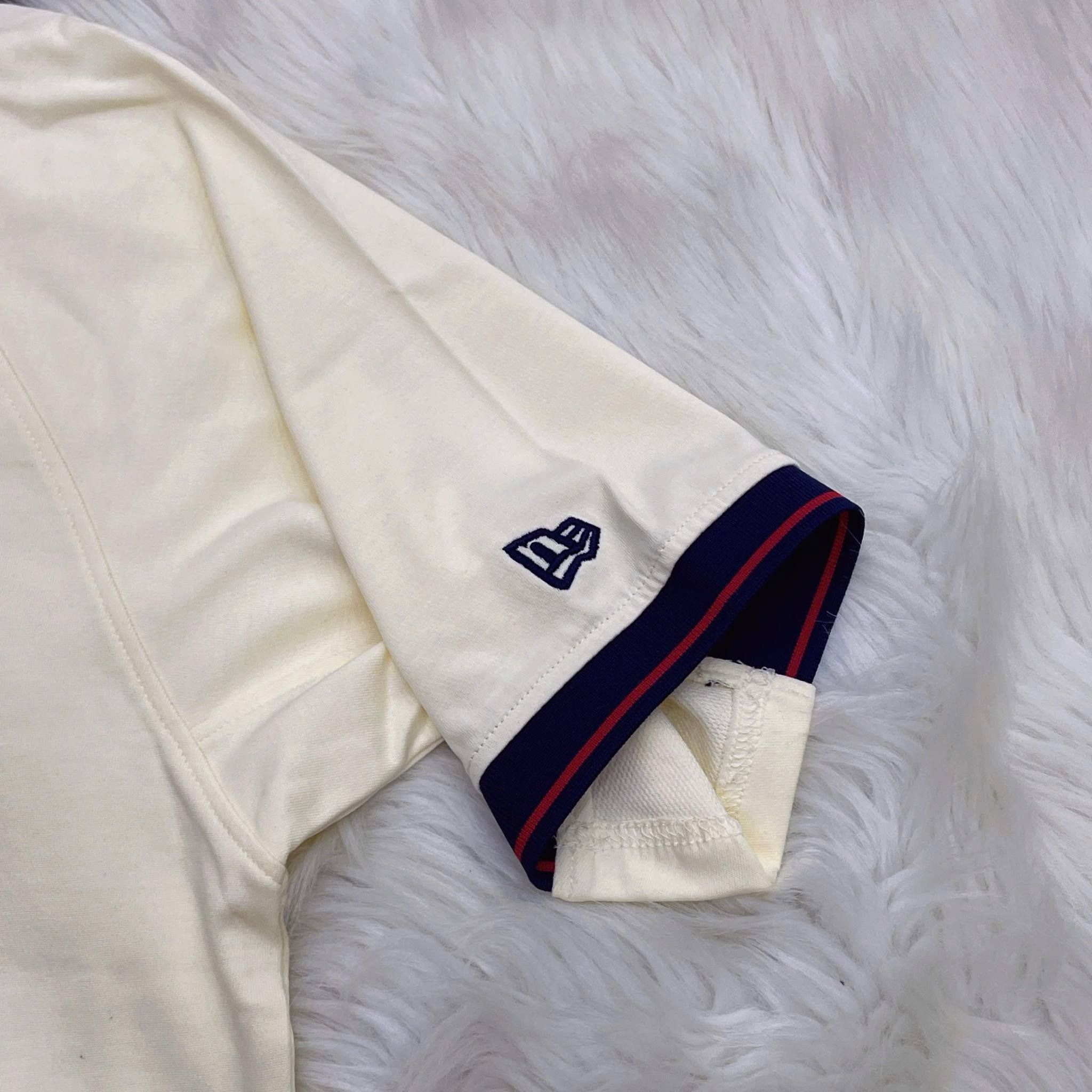 2720 - HÀNG CHÍNH HÃNG - ÁO THUN NEW ERA - POLO CỜ MỸ - KEM - CODE: 15488868