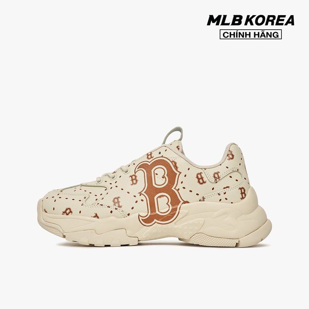  0861 - HÀNG CHÍNH HÃNG - GIÀY SNEAKER MLBSAFFIANO DIAMOND - BE NÂU - * BEGIE * Code: 3ASHMS13N 43BGS 