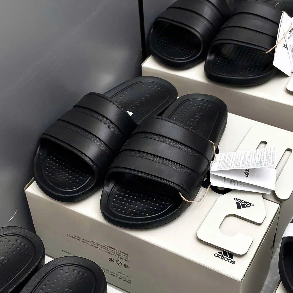 2671 - HÀNG CHÍNH HÃNG - DÉP ADIDAS FLOW - ĐEN FULL - CODE: IF4134