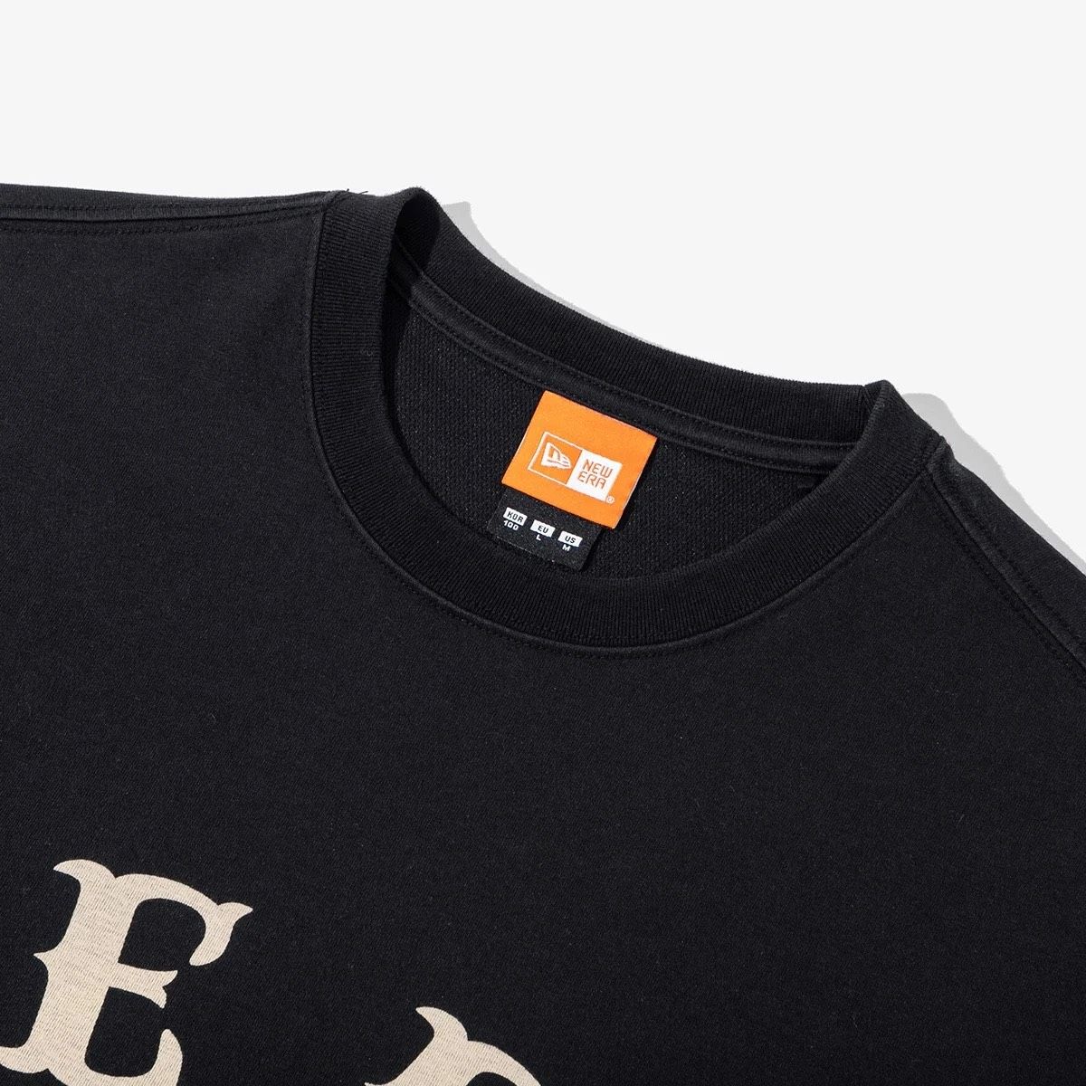 0641 - HÀNG CHÍNH HÃNG - ÁO THUN NEW ERA - XƯƠNG CÁ (TAN) - *BLACK* - Code: 13086512