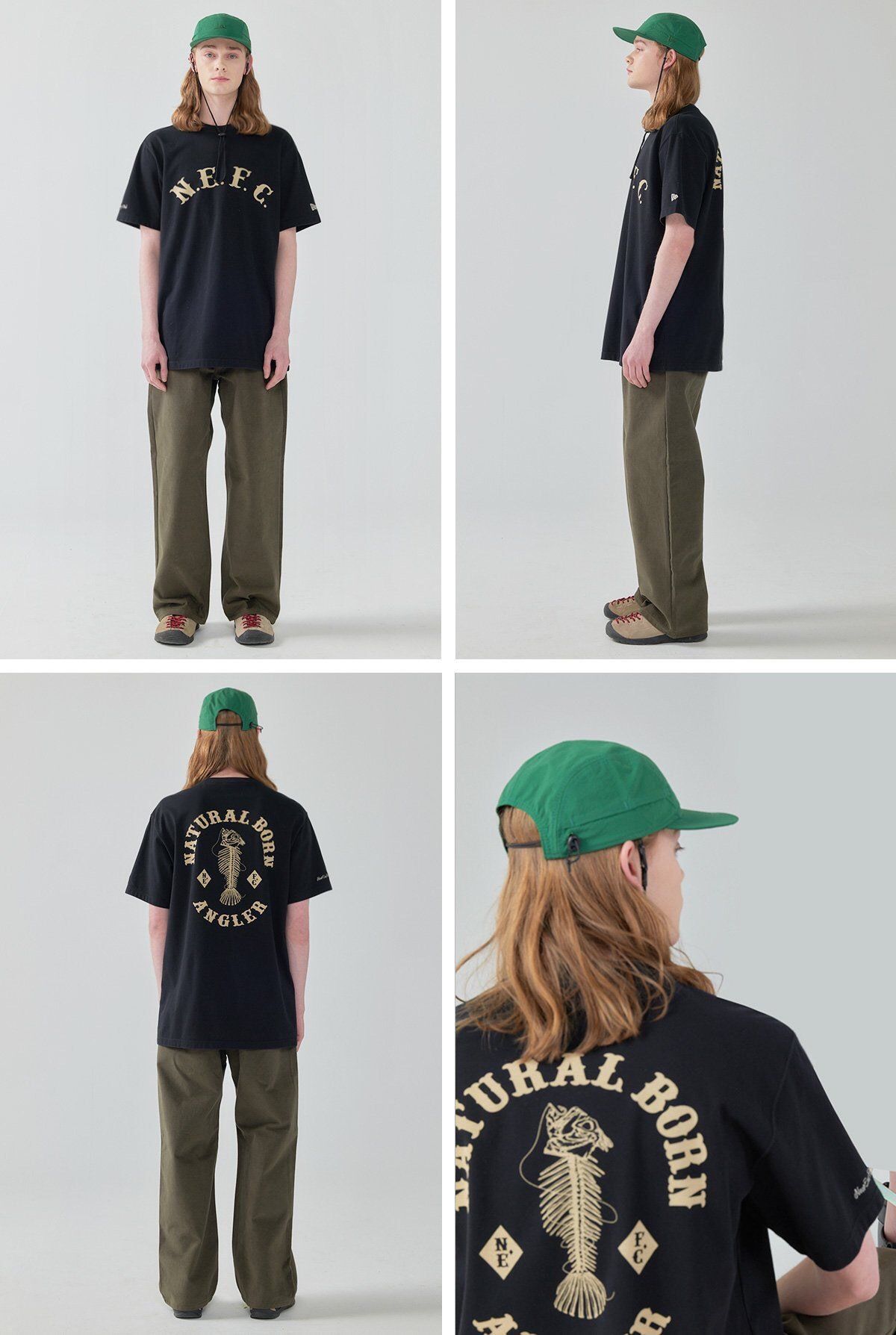 0641 - HÀNG CHÍNH HÃNG - ÁO THUN NEW ERA - XƯƠNG CÁ (TAN) - *BLACK* - Code: 13086512