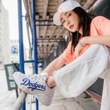  0030 - HÀNG CHÍNH HÃNG - GIÀY SNEAKER MLB BIG BALL CHUNKY DODGER - *MÀU TRẮNG LOGO XANH* - 2021** - Code: 32SHC2011 07W 