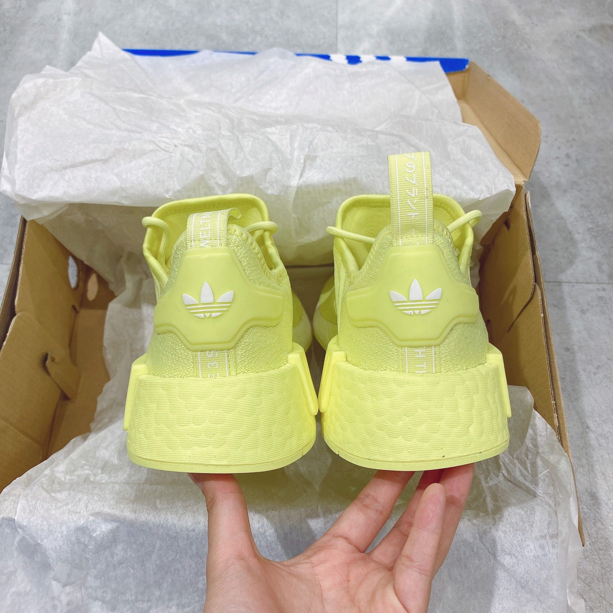  0177 - HÀNG CHÍNH HÃNG - GIÀY ADIDAS NMD (3) - TPU - Vàng Chanh - Dạ Quang - 39 