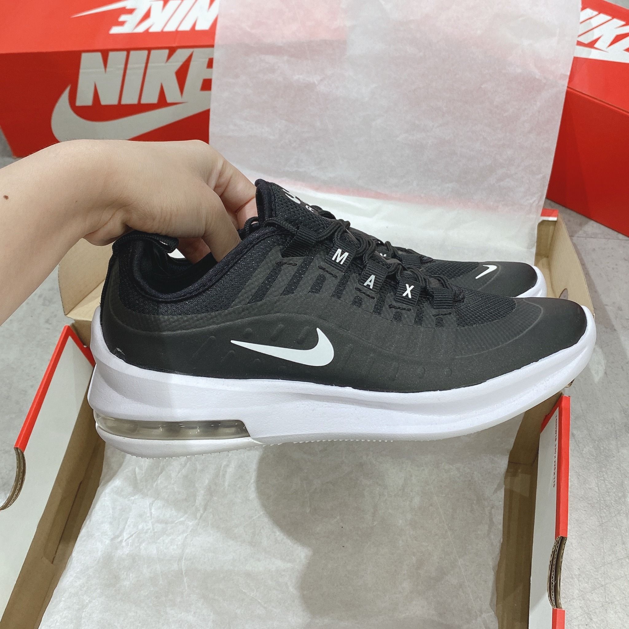 0203 - HÀNG CHÍNH HÃNG - GIÀY NIKE AIR MAX AXIS RUNNING - *BLACK/WHITE* - 2022** - Code: AH5222-001
