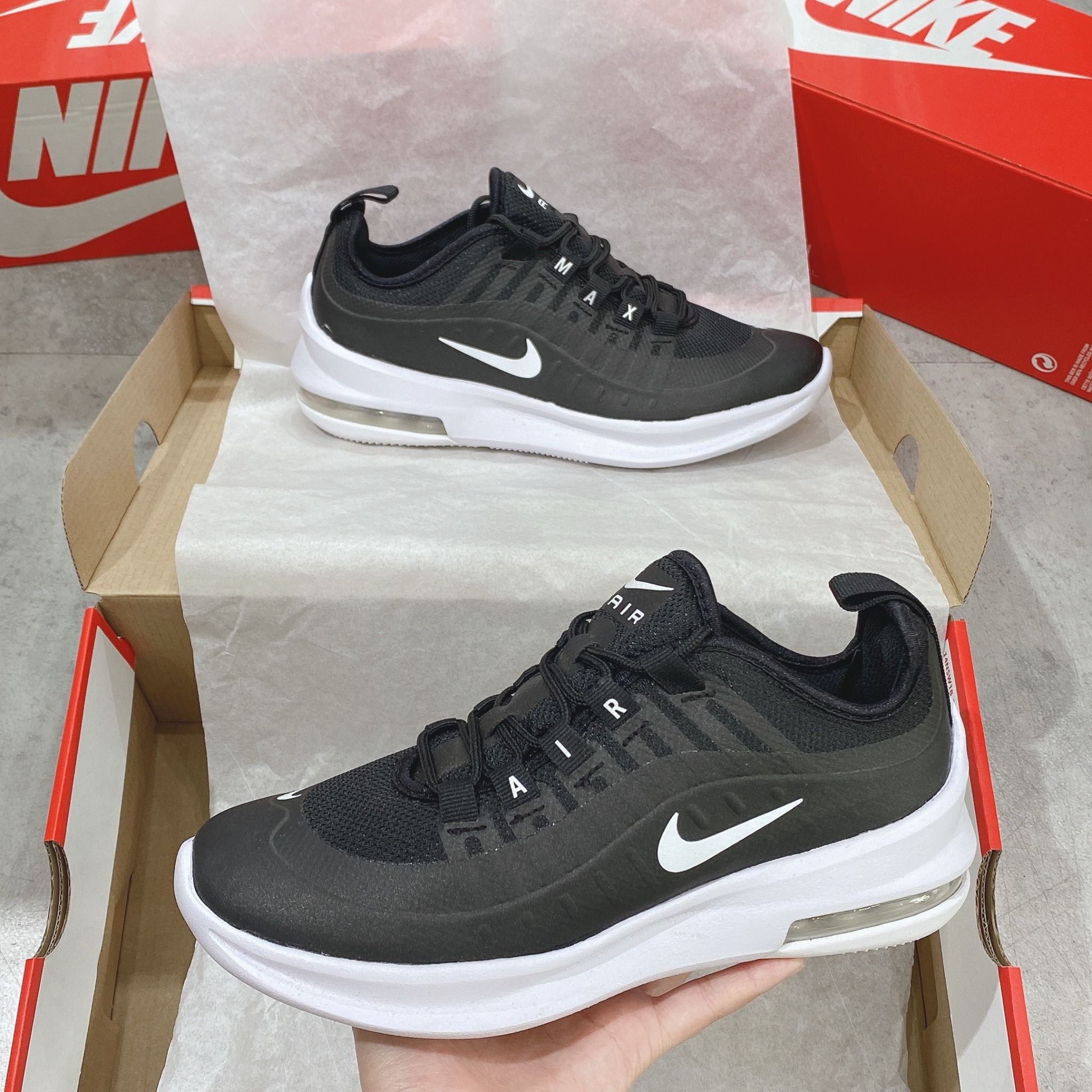 0203 - HÀNG CHÍNH HÃNG - GIÀY NIKE AIR MAX AXIS RUNNING - *BLACK/WHITE* - 2022** - Code: AH5222-001