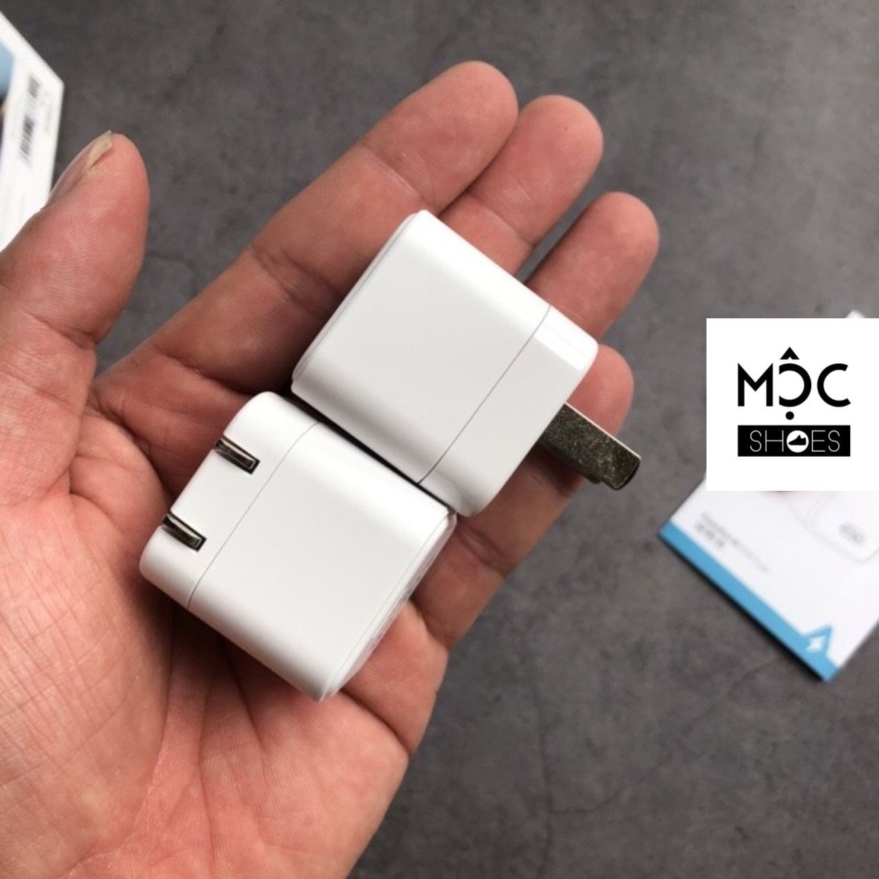 0229 - *HÀNG CHÍNH HÃNG* Củ Sạc ANKER Cube Trắng - Sạc Nhanh PD - Auth - Apple
