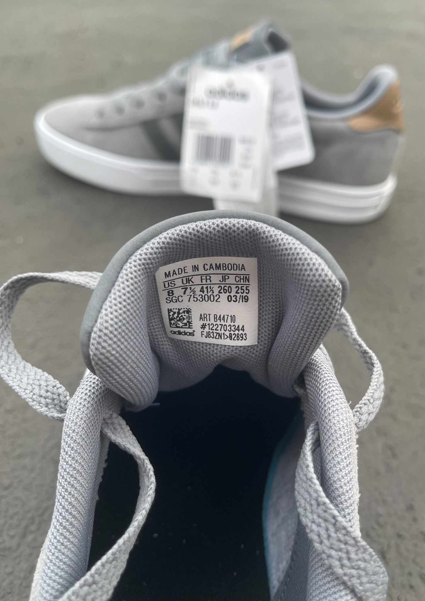 0232 - HÀNG CHÍNH HÃNG - GIÀY ADIDASA DAILY 2.0 - XÁM - *GREY* - 2022** - Code: B44710