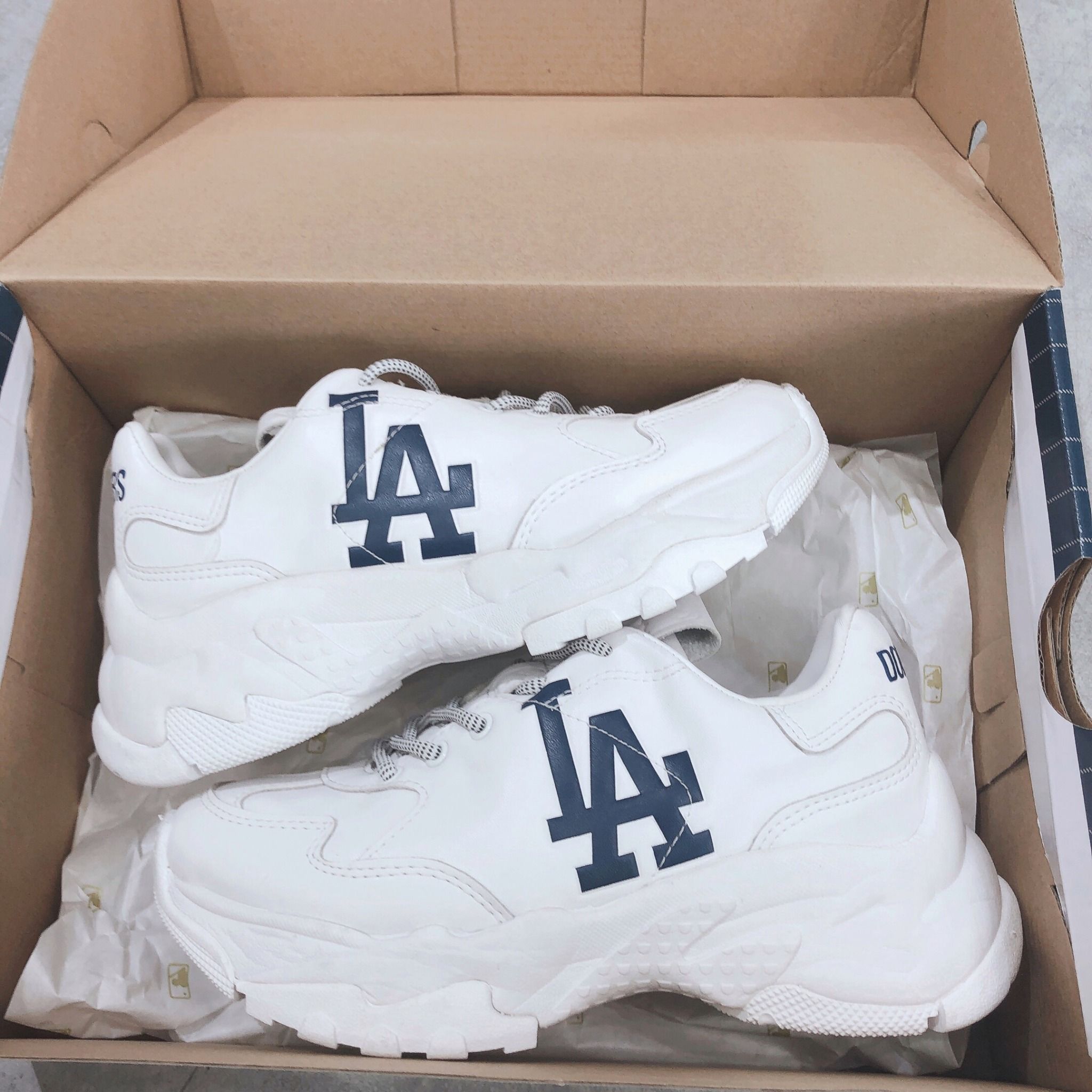 0243 - HÀNG CHÍNH HÃNG - GIÀY SNEAKER MLB BIG BALL CHUNKY LA DODGER - *LA BẢN LEATHER* - 2025** - Code: LEATHER