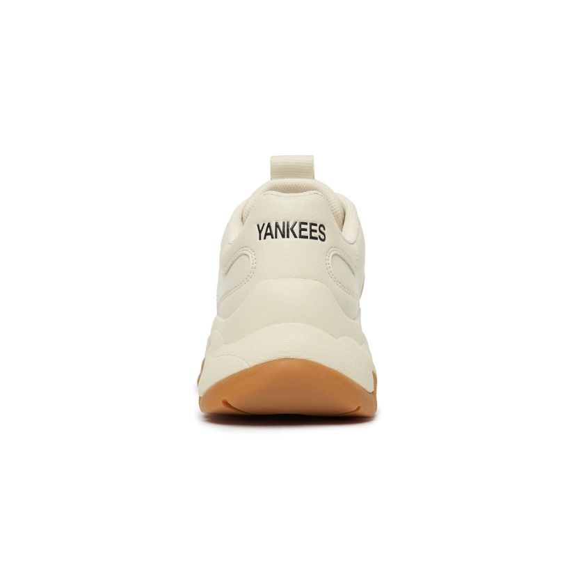 0471 - HÀNG CHÍNH HÃNG - GIÀY MLB CHUNKY EMBO NEW YORK YANKEES BEIGE ĐẾ GUM - Code: 3ASHC101N-50BGL