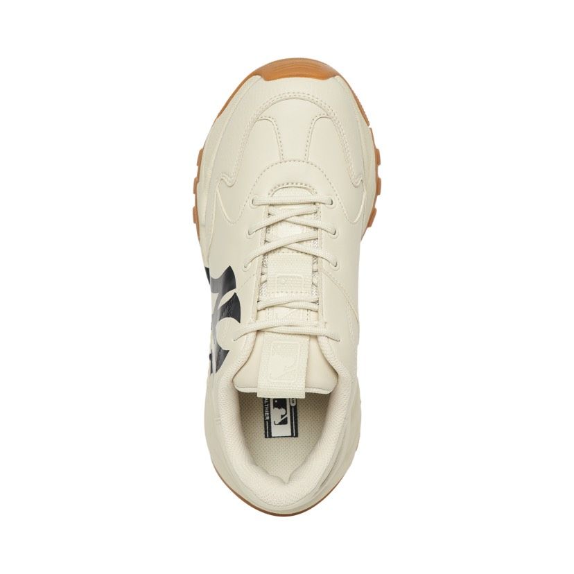 0471 - HÀNG CHÍNH HÃNG - GIÀY MLB CHUNKY EMBO NEW YORK YANKEES BEIGE ĐẾ GUM - Code: 3ASHC101N-50BGL