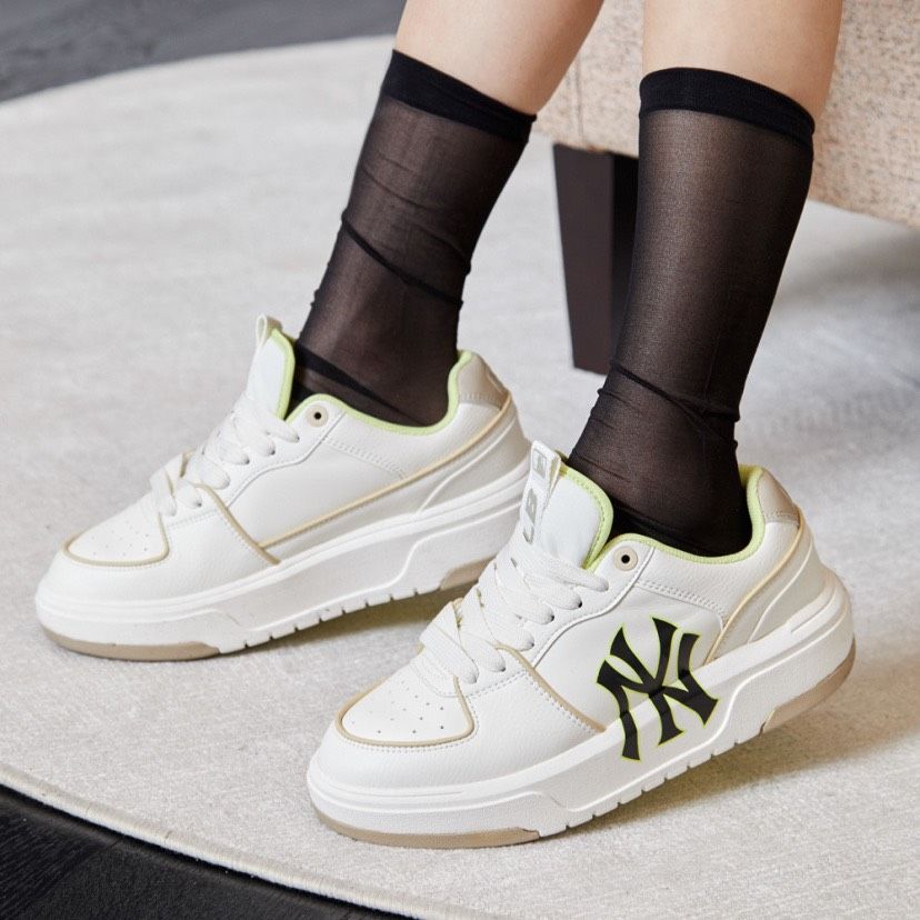 0486 - HÀNG CHÍNH HÃNG - GIÀY MLB CHUNKY LINER - *BEIGE/NEON* - CODE: 3ASXCA12N-50BGS