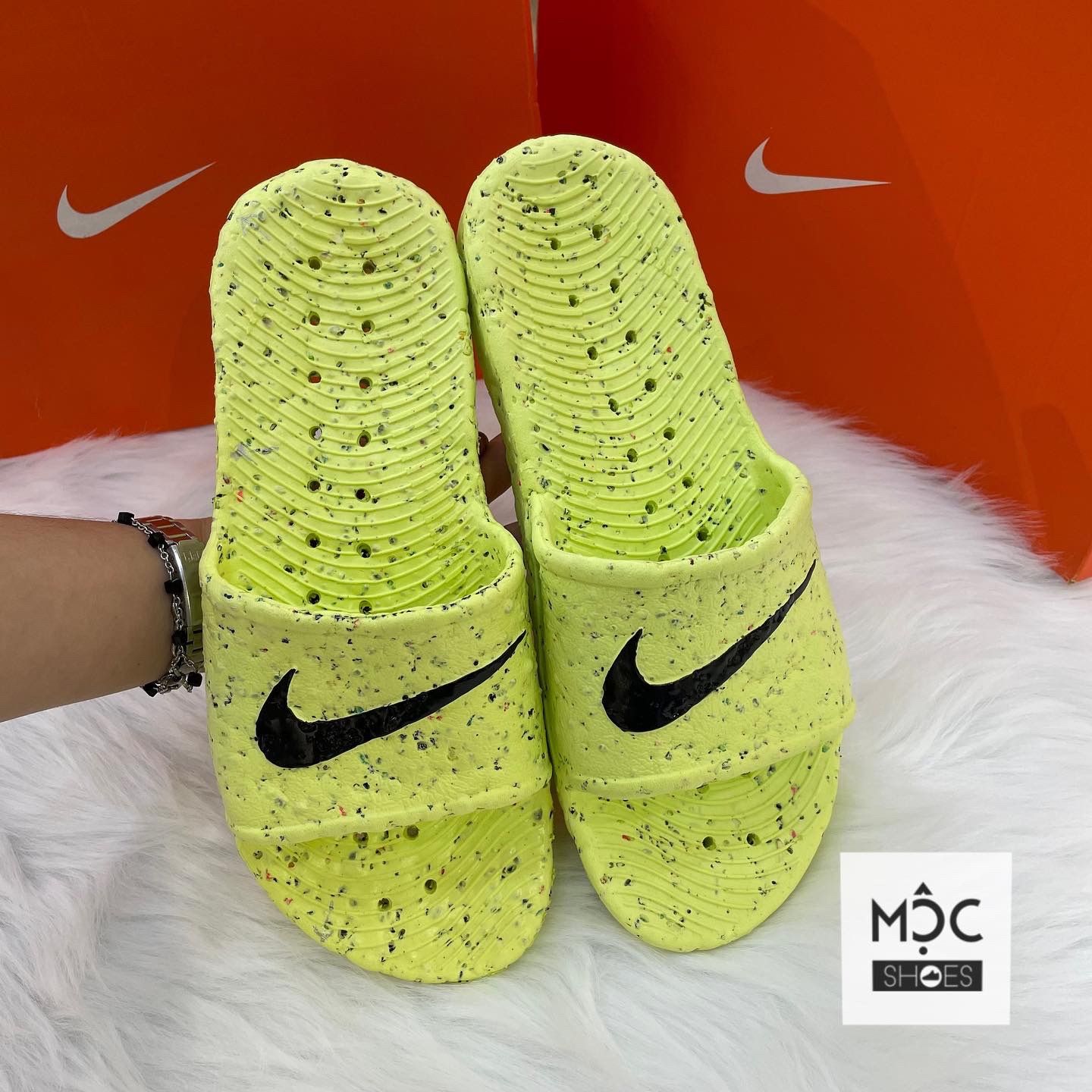 0502 - HÀNG CHÍNH HÃNG - DÉP NIKE KAWA SHOWER - *Neon (Bảo vệ môi trường)* - 2023** - Code: 832528