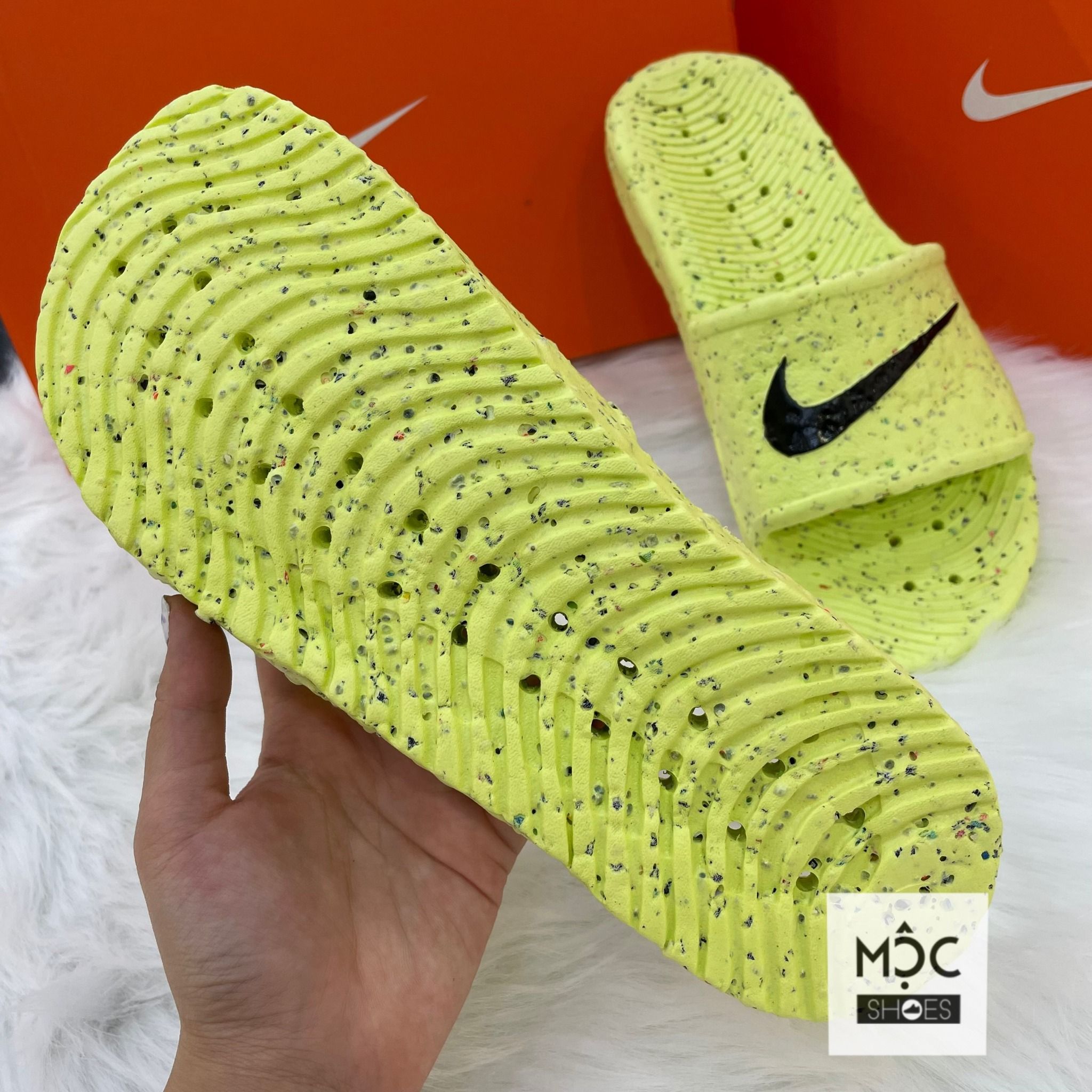 0502 - HÀNG CHÍNH HÃNG - DÉP NIKE KAWA SHOWER - *Neon (Bảo vệ môi trường)* - 2023** - Code: 832528