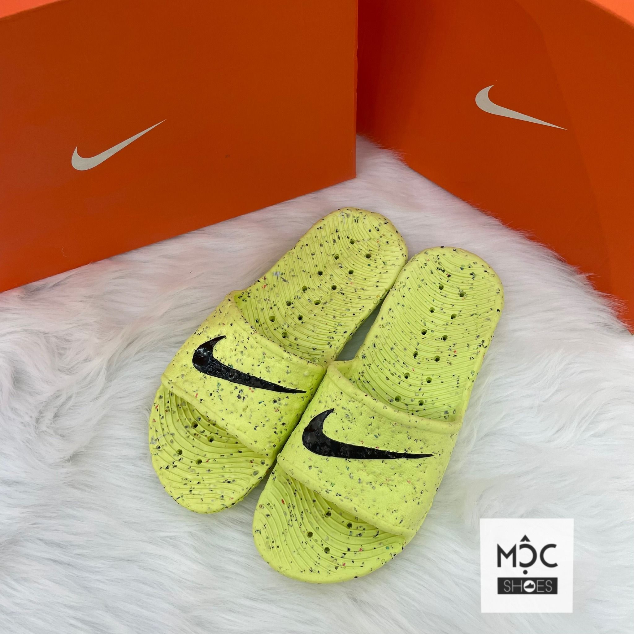 0502 - HÀNG CHÍNH HÃNG - DÉP NIKE KAWA SHOWER - *Neon (Bảo vệ môi trường)* - 2023** - Code: 832528