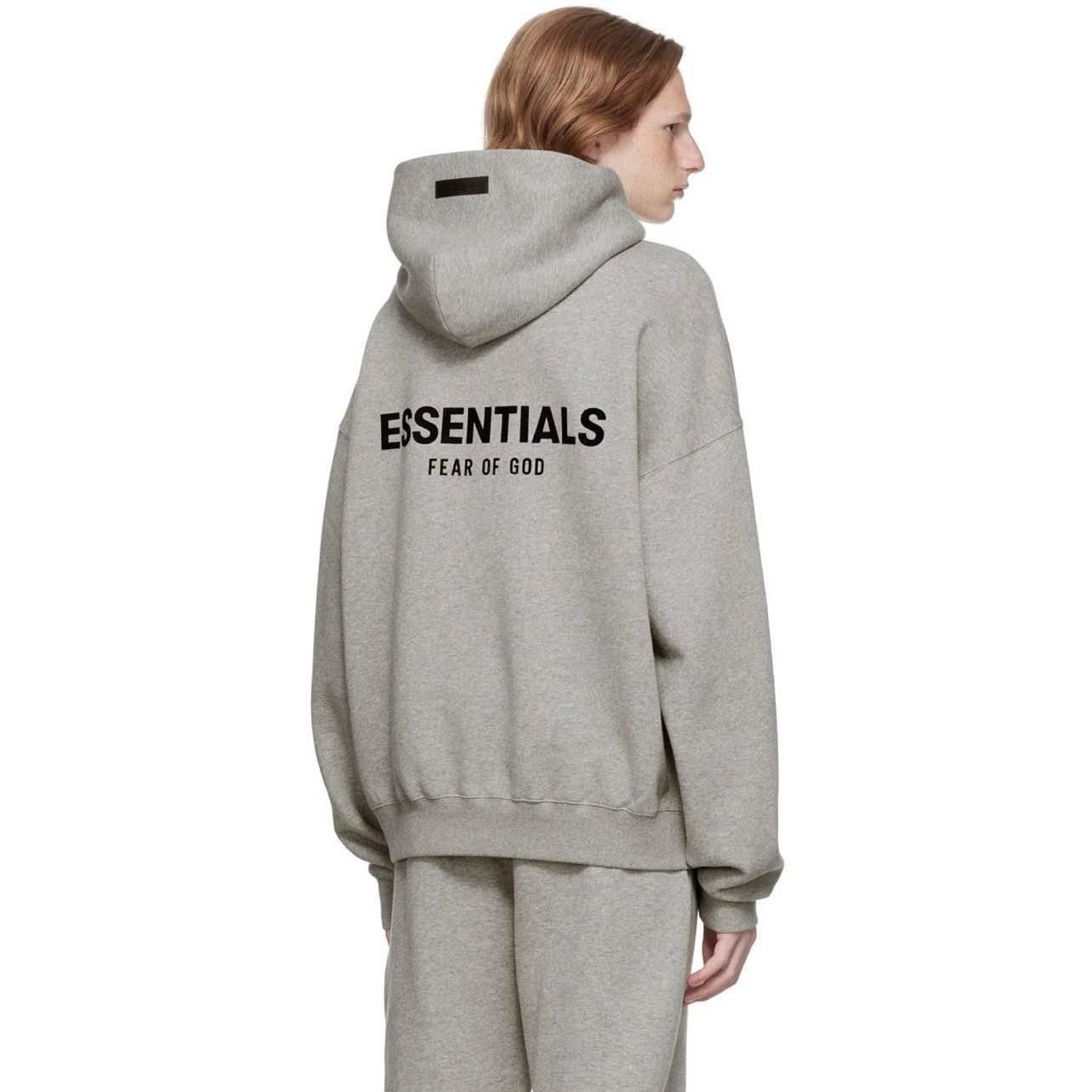 0559 - HÀNG CHÍNH HÃNG - ÁO HOODIE ESSENTIAL FEAR OF GOD MÀU DARK OATMEAL - *XÁM/GREY* - SS22