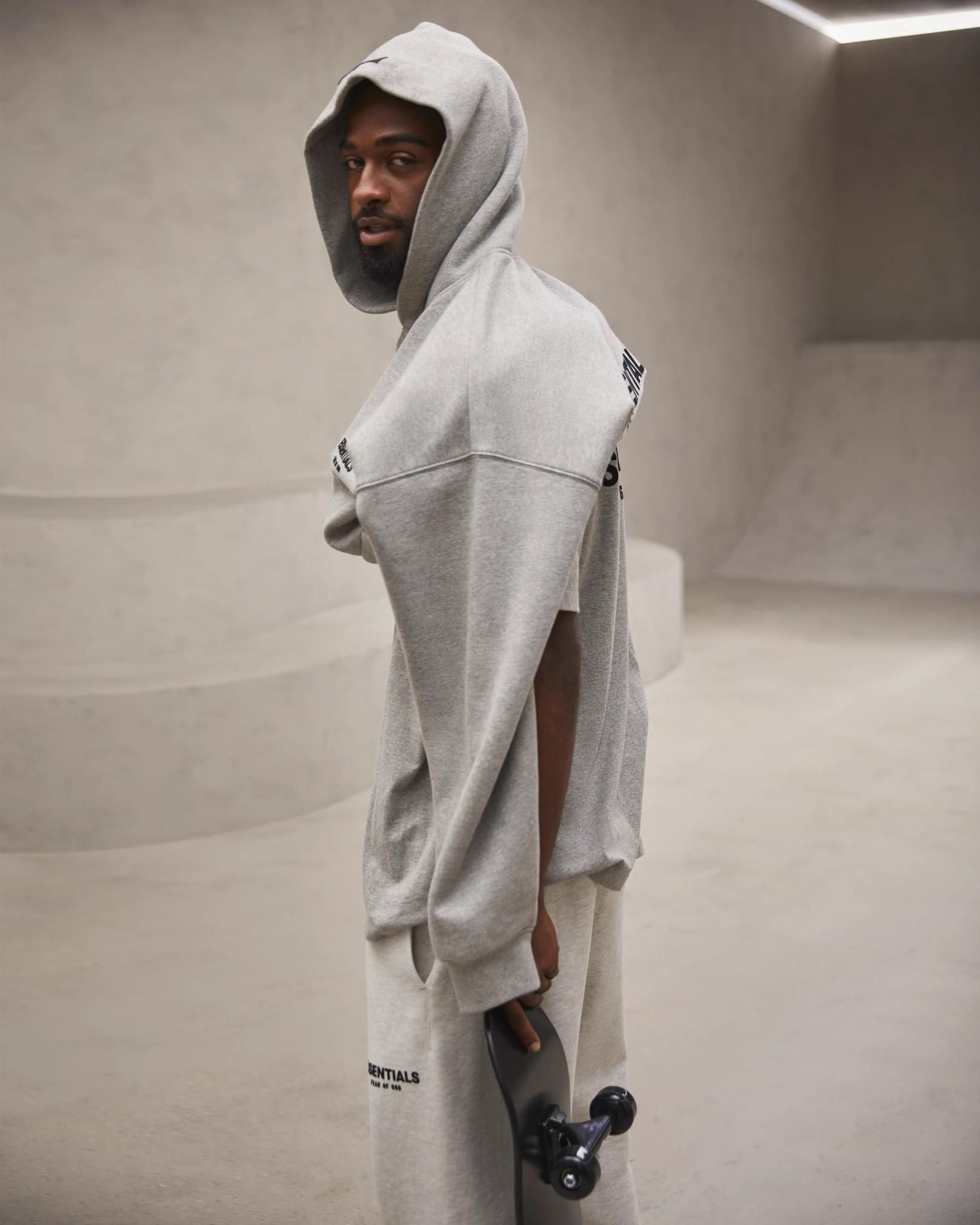 0559 - HÀNG CHÍNH HÃNG - ÁO HOODIE ESSENTIAL FEAR OF GOD MÀU DARK OATMEAL - *XÁM/GREY* - SS22