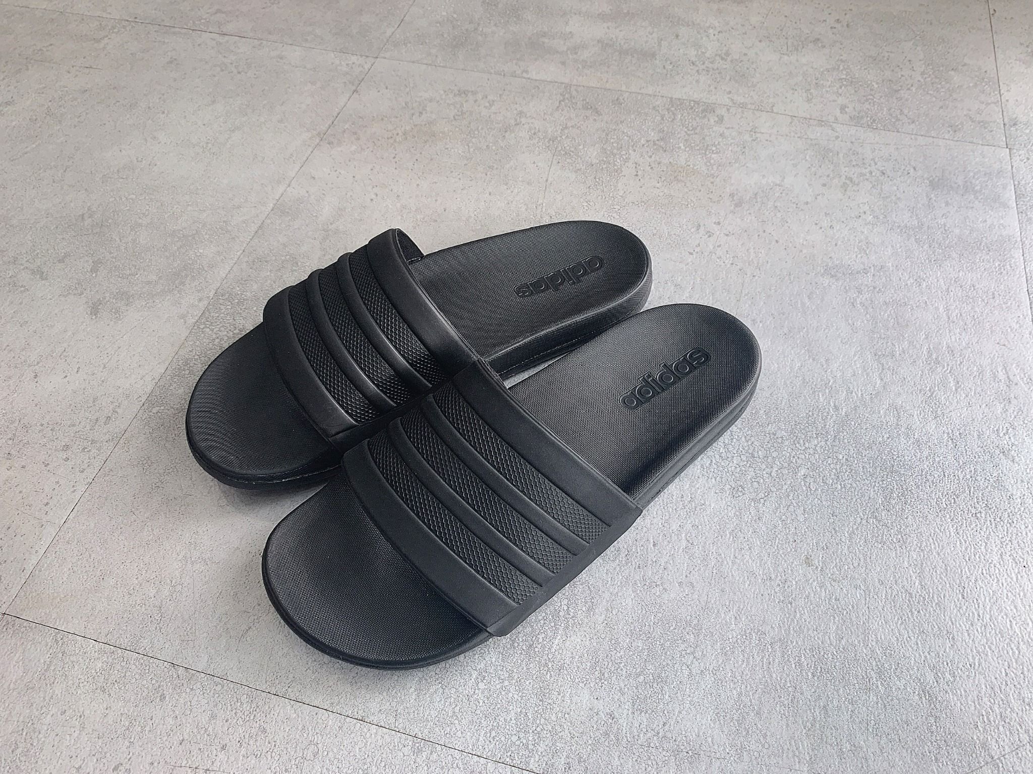 0512 - HÀNG CHÍNH HÃNG - DÉP ADIDAS CLOUDFOAM COMFORT - ALL BLACK - Code: S82137