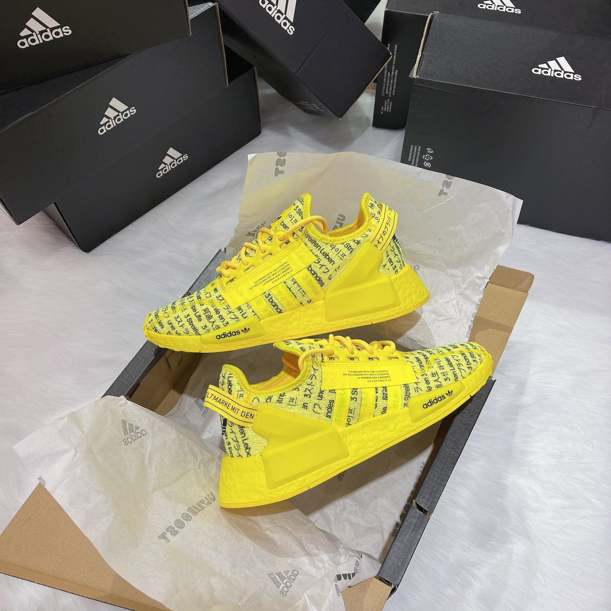 0519 - HÀNG CHÍNH HÃNG - GIÀY ADIDAS NMD R1 V1 MÀU VÀNG CHANH VER JAPAN - *YELLOW* - CODE: FZ6236