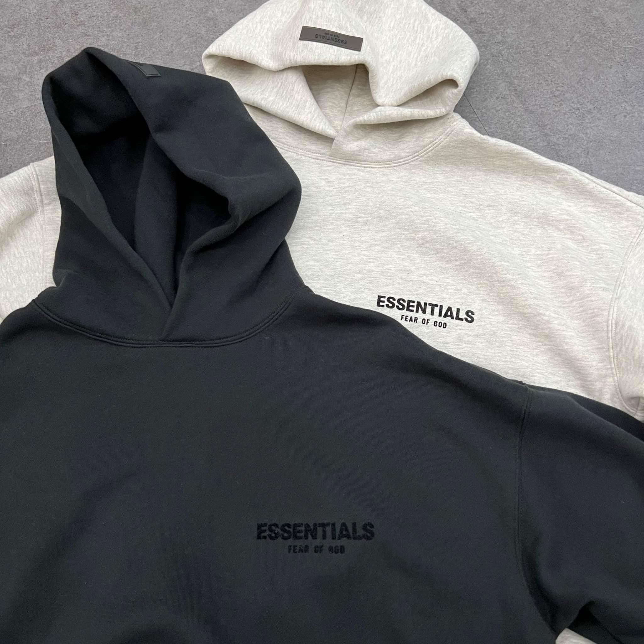 0523 - HÀNG CHÍNH HÃNG - ÁO HOODIE ESSENTIAL FEAR OF GOD MÀU OATMEAL MÀU *XÁM/GREY* SS22
