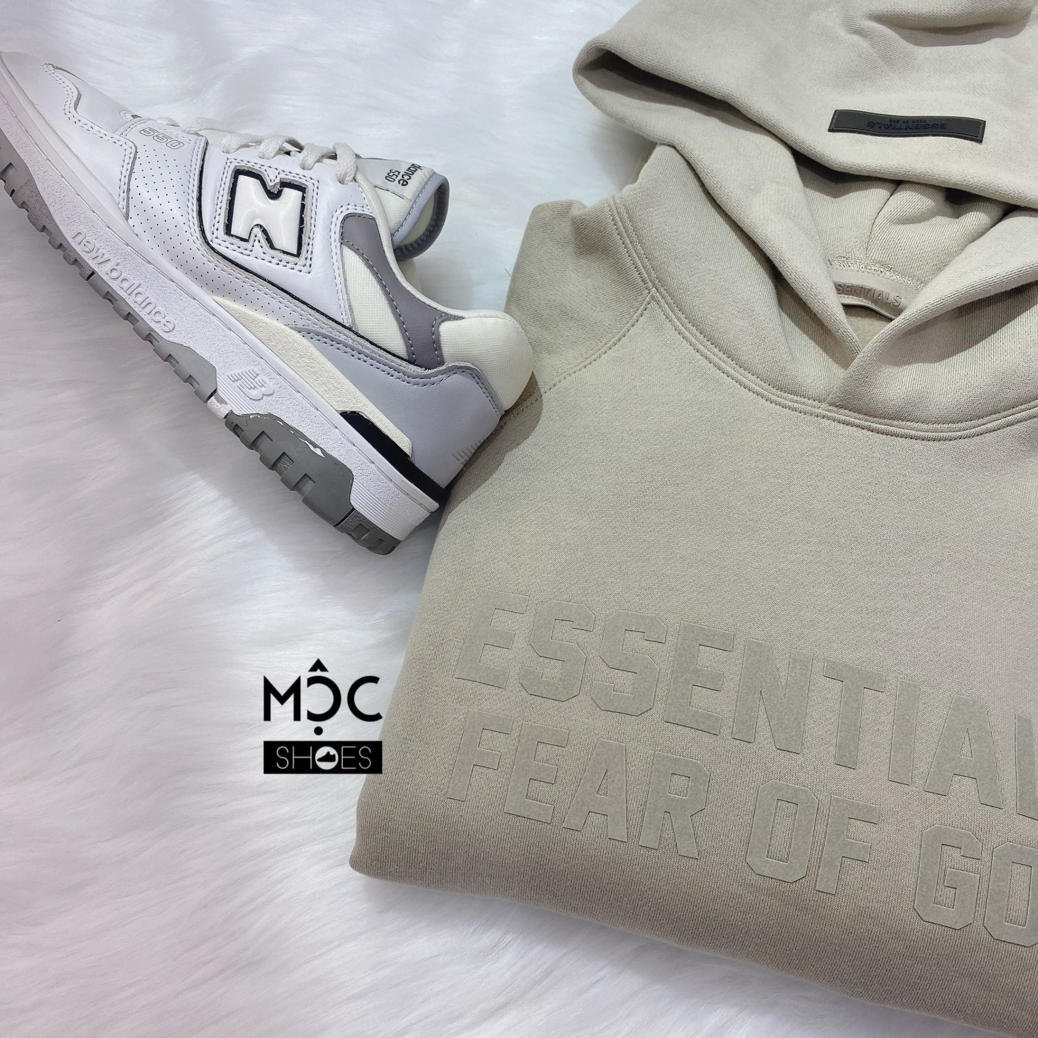 0522 - HÀNG CHÍNH HÃNG - ÁO HOODIE ESSENTIAL FEAR OF GOD MÀU XANH KHÓI *SMOKE GREEN* SS22
