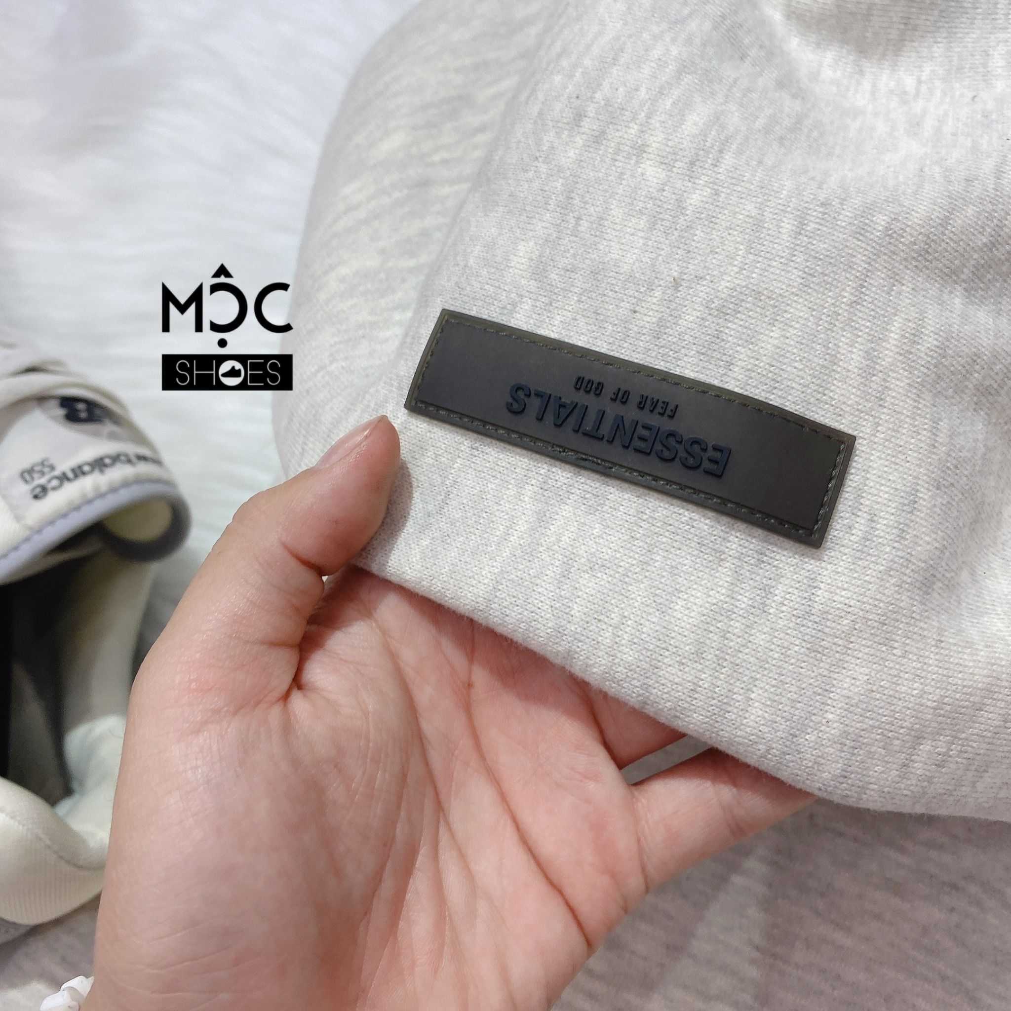 0523 - HÀNG CHÍNH HÃNG - ÁO HOODIE ESSENTIAL FEAR OF GOD MÀU OATMEAL MÀU *XÁM/GREY* SS22