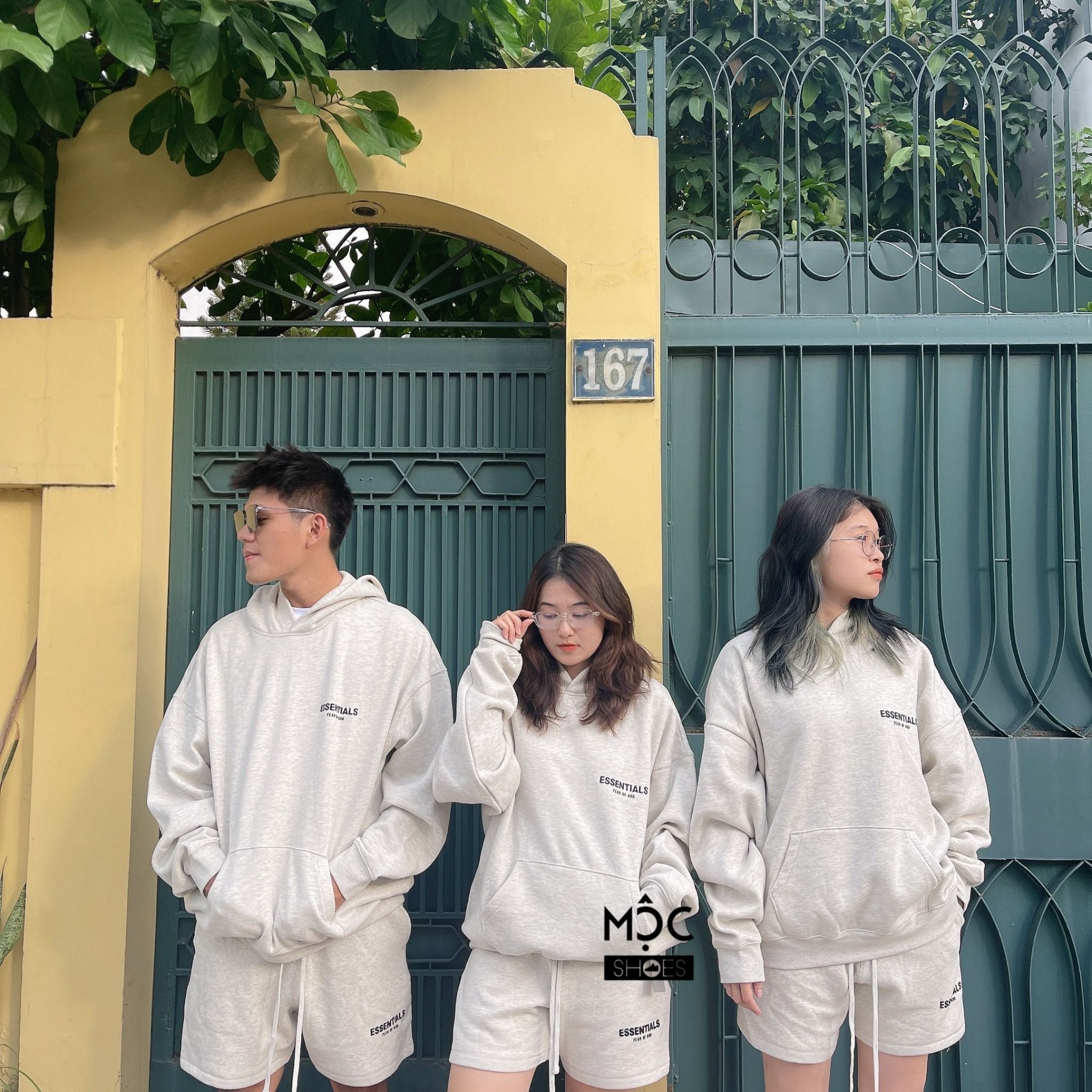 0523 - HÀNG CHÍNH HÃNG - ÁO HOODIE ESSENTIAL FEAR OF GOD MÀU OATMEAL MÀU *XÁM/GREY* SS22